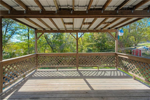 view of wooden terrace