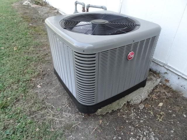 exterior details with central AC unit