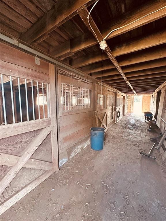 view of horse barn