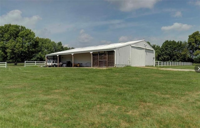 view of horse barn