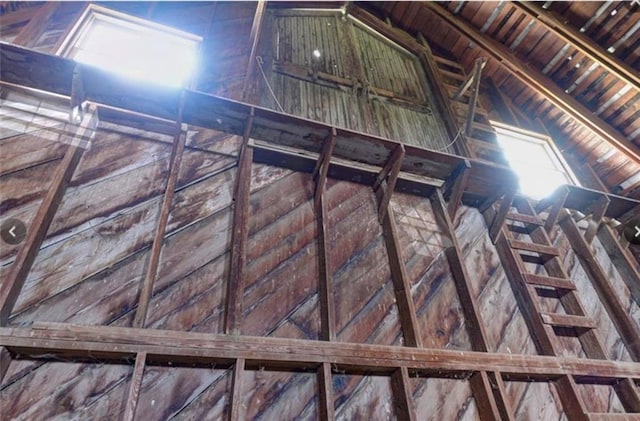 view of attic