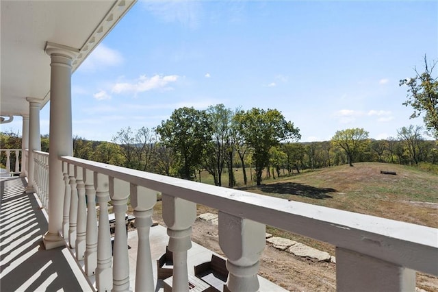 view of balcony