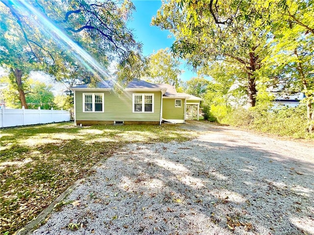 view of rear view of house