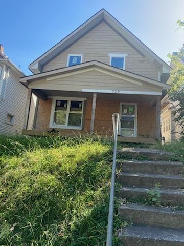 view of front of house with covered porch