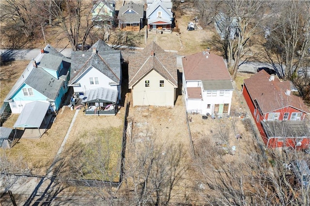 bird's eye view featuring a residential view