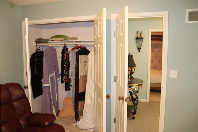 view of closet