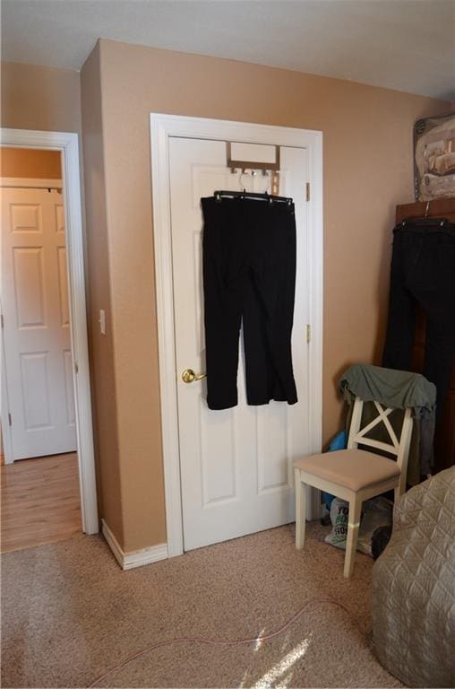 mudroom with hardwood / wood-style floors