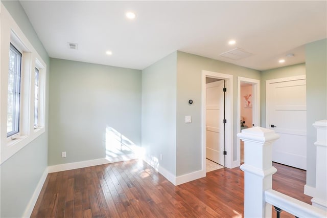 interior space featuring hardwood / wood-style floors