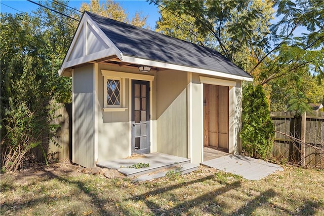 view of outbuilding