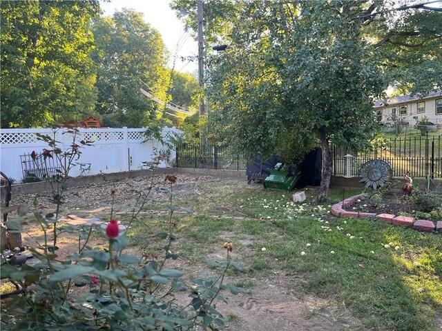 320 Jones Ave, Warrensburg, MO 64093 - view of fenced backyard