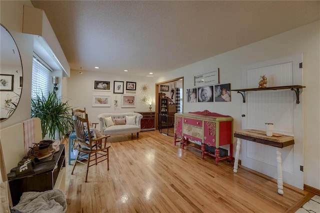 interior space with light wood-type flooring