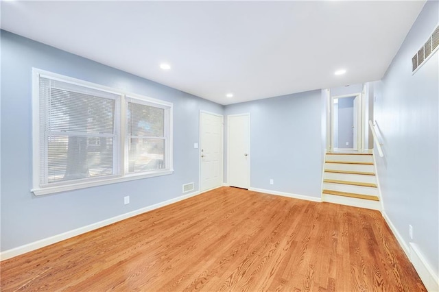 interior space featuring light hardwood / wood-style floors