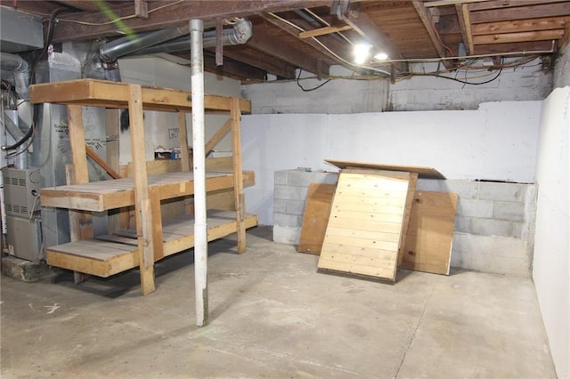 view of basement