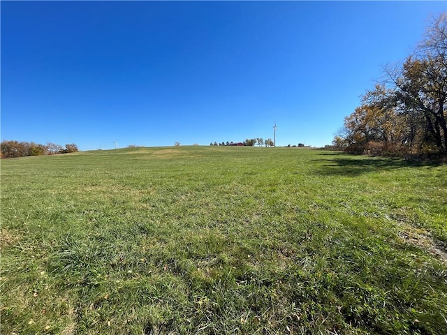 view of yard featuring a rural view