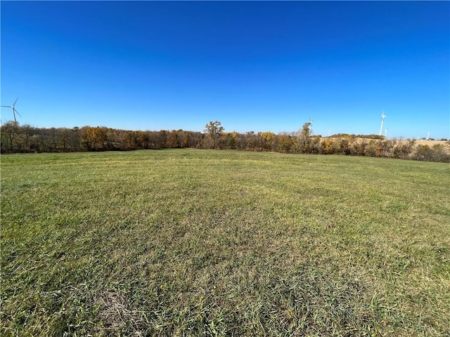 view of yard featuring a rural view