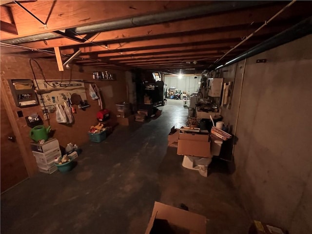 view of basement