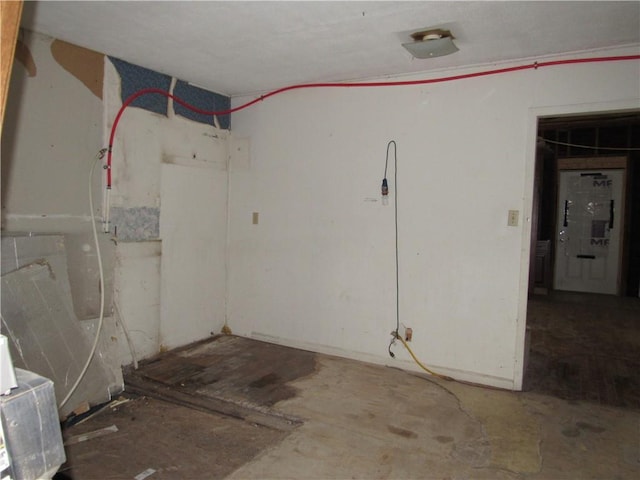 view of basement