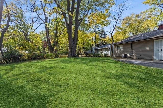 view of yard featuring a patio