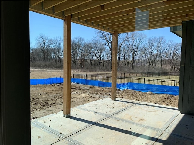 view of patio / terrace with fence