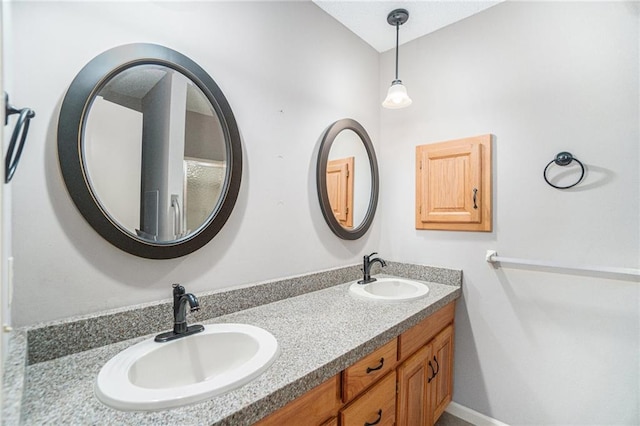 bathroom with vanity