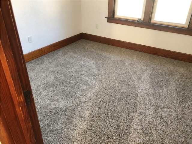 view of carpeted empty room