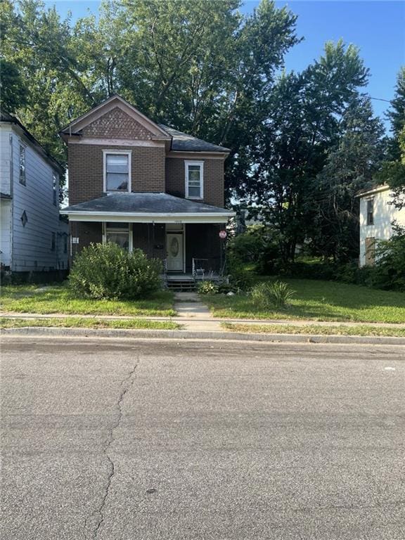 view of front of home with a porch