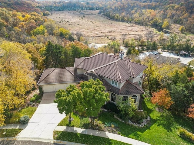 birds eye view of property