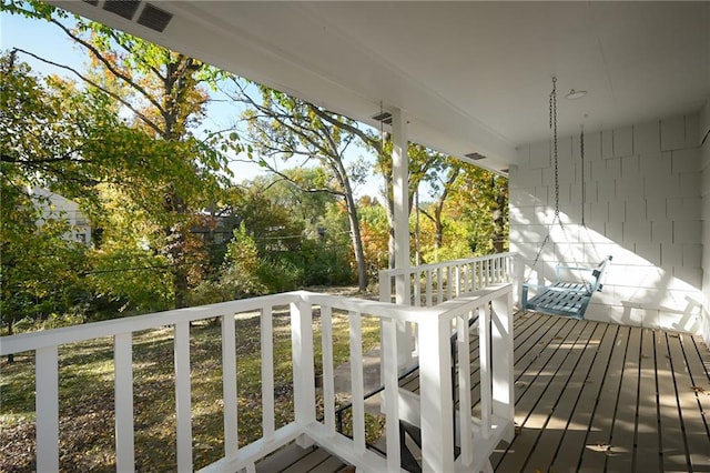 view of deck