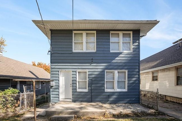 view of rear view of property