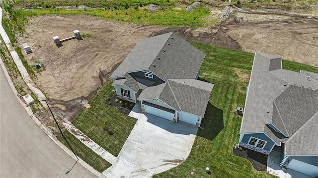 view from above of property