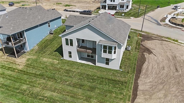 view from above of property