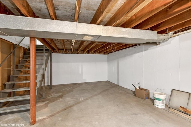 view of basement