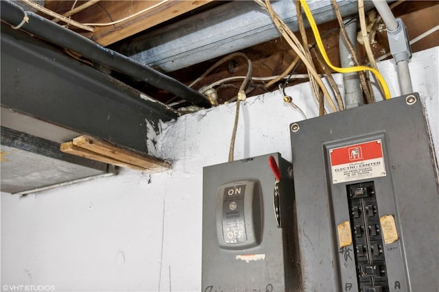 utility room featuring electric panel