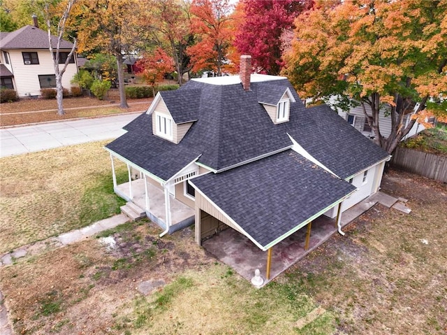 birds eye view of property