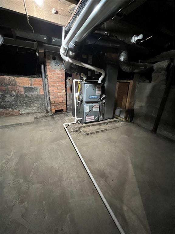 view of basement