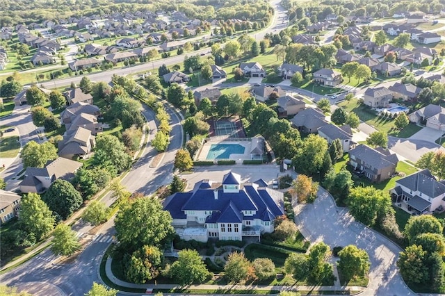 birds eye view of property