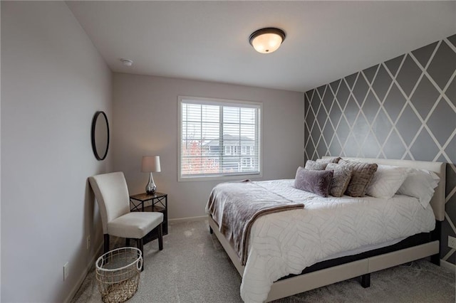 bedroom with carpet floors