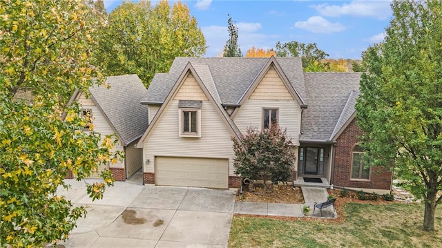 view of front of house featuring a garage