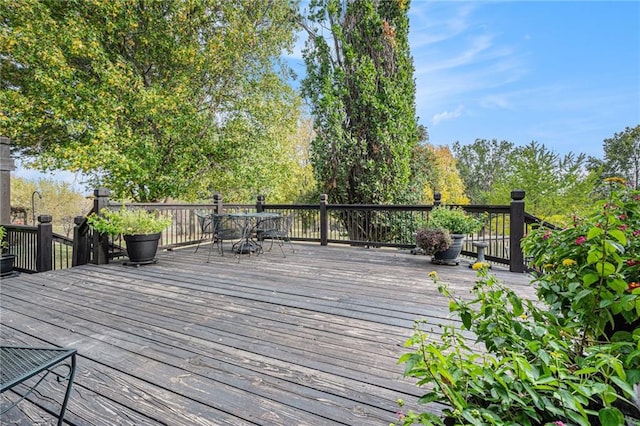 view of wooden terrace