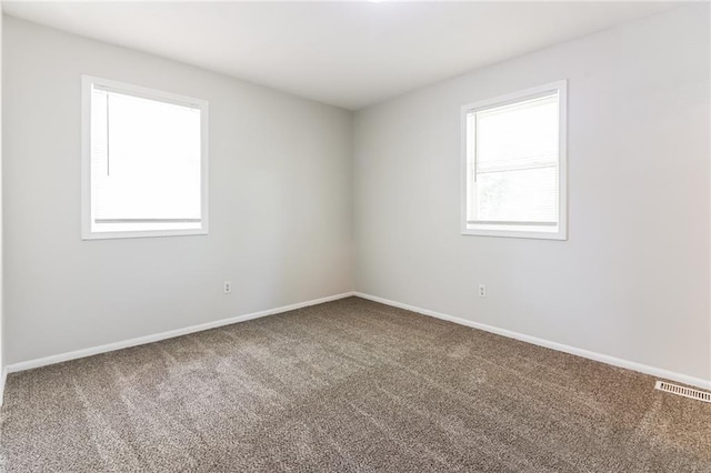 carpeted empty room with plenty of natural light