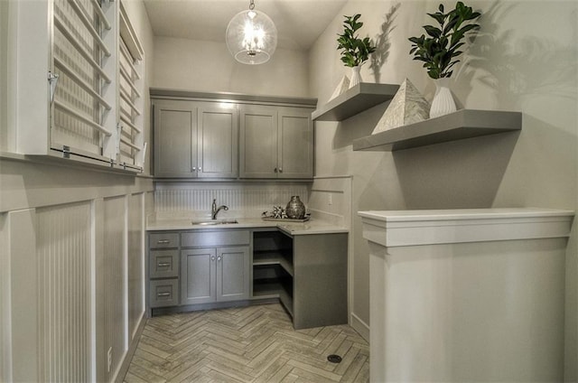 16904 Parkhill St, Overland Park, KS 66221 - unfurnished office with a sink