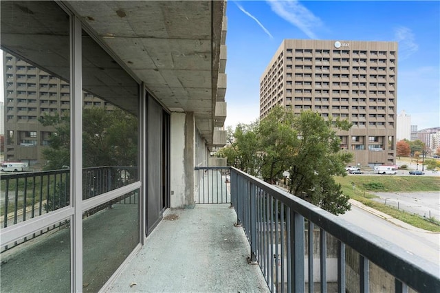 view of balcony