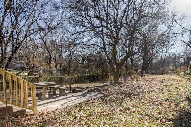 view of yard featuring a patio area