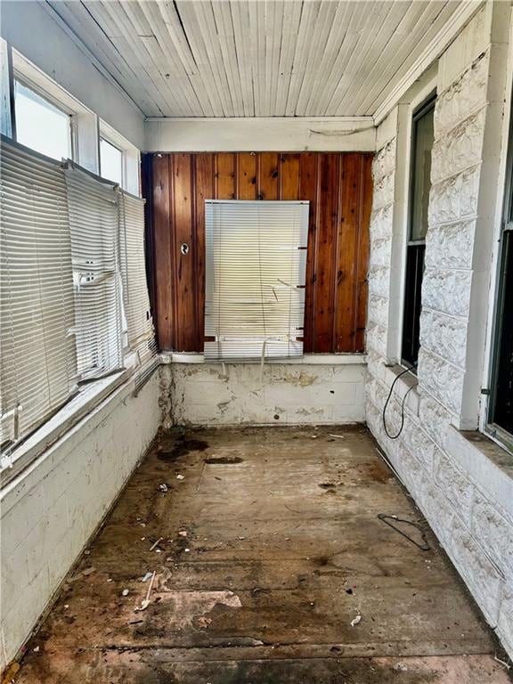 miscellaneous room featuring wood ceiling