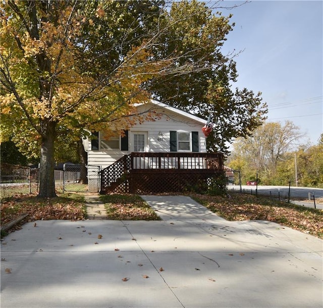 view of front of home