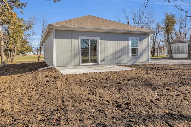 back of property featuring a patio