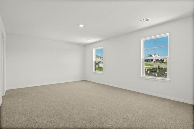 view of carpeted empty room