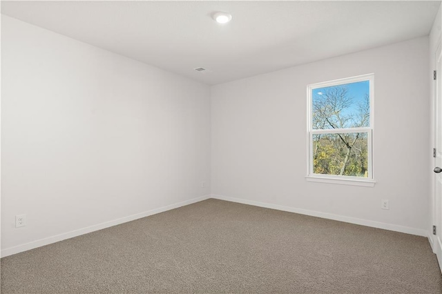 unfurnished room featuring carpet