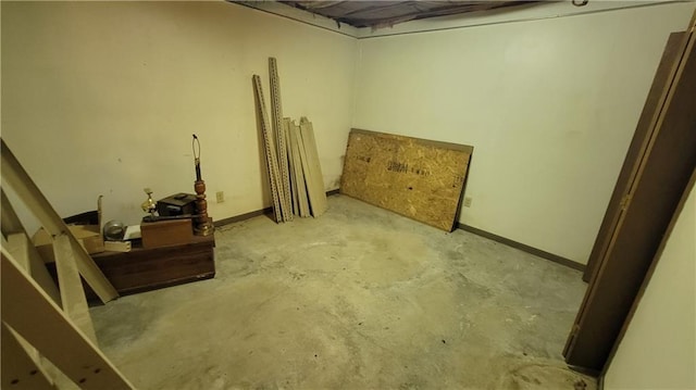 view of basement