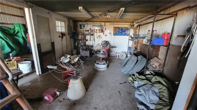 miscellaneous room featuring concrete flooring